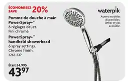 Home Hardware PowerSpray+TM handheld showerhead offer