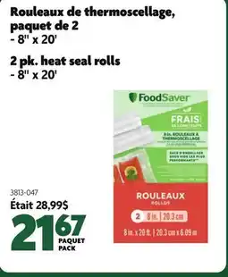 Home Hardware 2 pk. heat seal rolls - 8 x 20' offer