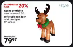 Home Hardware Renne gonflable offer