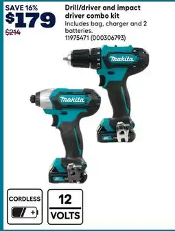 RONA Makita Drill/driver and impact driver combo kit offer