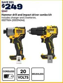 RONA Dewalt Hammer drill and impact driver combo kit offer