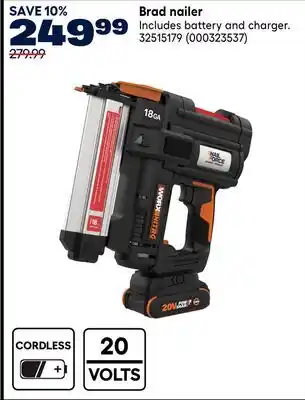 RONA Worx Brad nailer offer