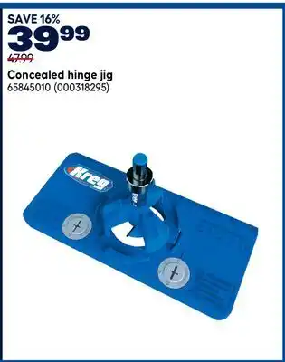 RONA Kreg Concealed hinge jig offer