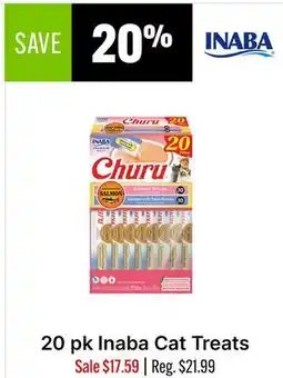 Ren’s Pets Depot 20 pk Inaba Cat Treats offer