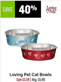 Ren’s Pets Depot Loving Pet Cat Bowls offer