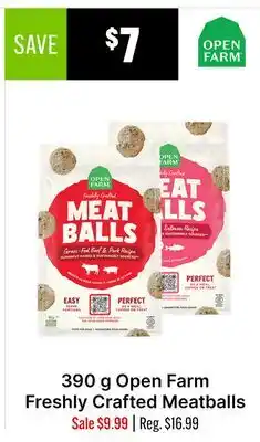 Ren’s Pets Depot Open Farm Freshly Crafted Meatballs offer
