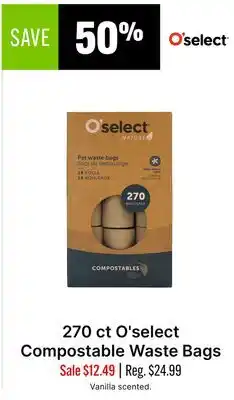 Ren’s Pets Depot O'select Compostable Waste Bags offer