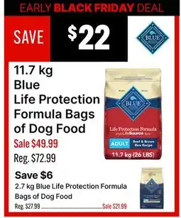 Ren’s Pets Depot Blue Life Protection Formula Bags of Dog Food offer