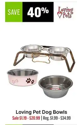 Ren’s Pets Depot Loving Pet Dog Bowls offer