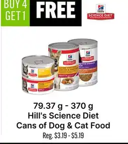 Ren’s Pets Depot Hill's Science Diet Cans of Dog & Cat Food offer