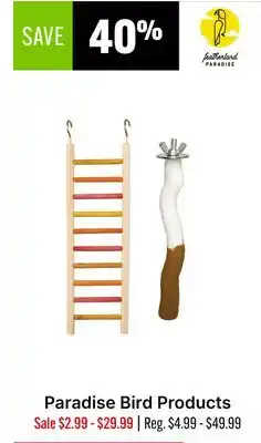 Ren’s Pets Depot Paradise Bird Products offer