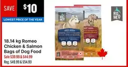 Ren’s Pets Depot 18.14 kg Romeo Chicken & Salmon Bags of Dog Food offer