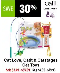 Ren’s Pets Depot Cat Love, Catit & Catstages Cat Toys offer