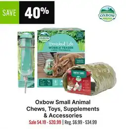 Ren’s Pets Depot Oxbow Small Animal Chews, Toys, Supplements & Accessories offer
