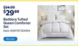 Walmart Beddora Tufted Queen Comforter Set offer