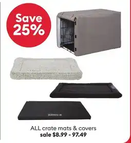Petsmart ALL crate mats & covers offer