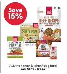 Petsmart ALL the honest kitchen dog food offer