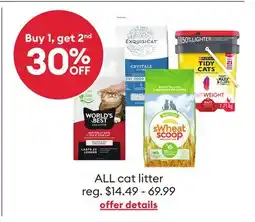 Petsmart ALL cat litter offer