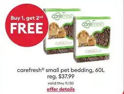 Petsmart Carefresh Small Pet Bedding offer