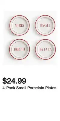 H&M 4-Pack Small Porcelain Plates offer