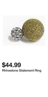 H&M Rhinestone Statement Ring offer