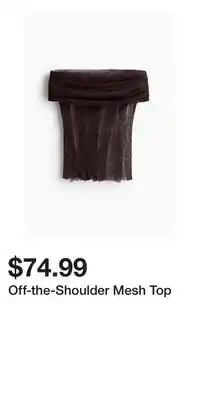H&M Off-the-Shoulder Mesh Top offer