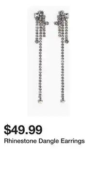 H&M Rhinestone Dangle Earrings offer