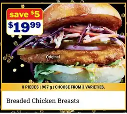 M & M Food Market Original Breaded Chicken Breasts offer