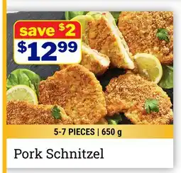 M & M Food Market Pork Schnitzel offer
