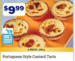 M & M Food Market Portuguese Style Custard Tarts offer