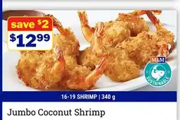 M & M Food Market Jumbo Coconut Shrimp offer
