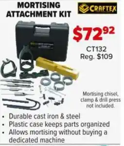 Busy Bee Tools Mortising attachment kit offer