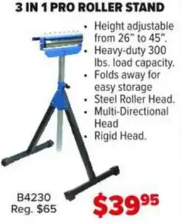 Busy Bee Tools 3 in 1 pro roller stand offer