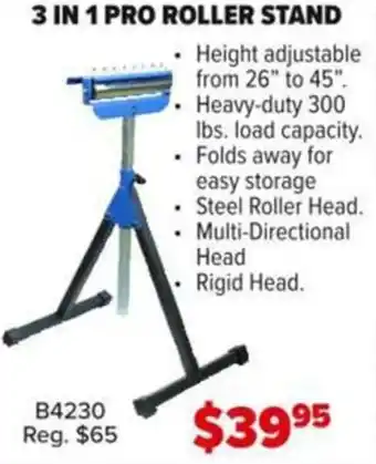 3 in 1 pro roller stand