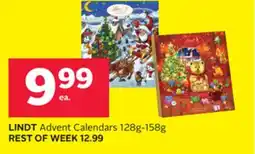 Rexall LINDT Advent Calendars offer