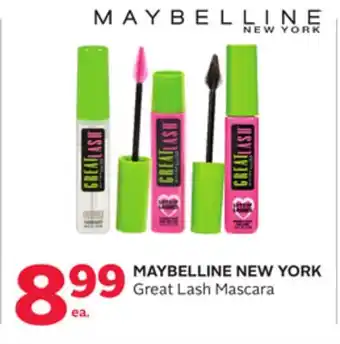 Rexall MAYBELLINE NEW YORK Great Lash Mascara offer