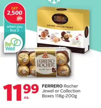 Rexall FERRERO Rocher Jewel or Collection Boxes offer
