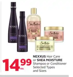 Rexall NEXXUS Hair Care or SHEA MOISTURE Shampoo or Conditioner offer