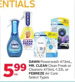 Rexall DAWN Powerwash 473mL, MR. CLEAN Clean Freak or Cleaners 473mL-1.33L or FEBREZE Air Care offer