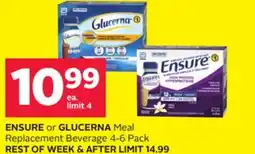 Rexall ENSURE or GLUCERNA Meal Replacement Beverage offer