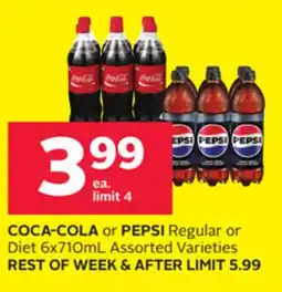 Rexall COCA-COLA or PEPSI Regular or Diet offer