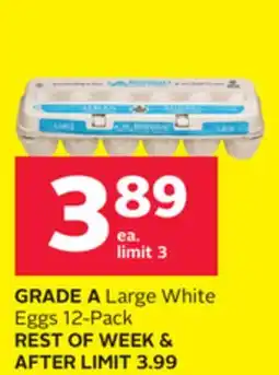 Rexall GRADE A Large White Eggs offer