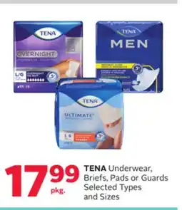 Rexall TENA Underwear, Briefs, Pads or Guards offer