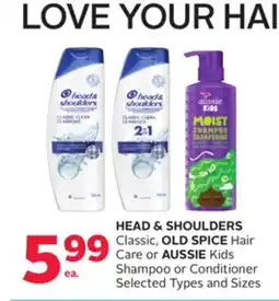 Rexall HEAD & SHOULDERS Classic, OLD SPICE Hair Care or AUSSIE Kids Shampoo or Conditioner offer