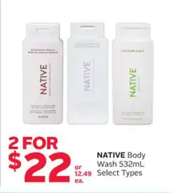 Rexall NATIVE Body Wash offer
