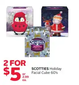Rexall SCOTTIES Holiday Facial Cube offer