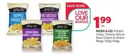 Rexall NOSH & CO. Potato Chips, Cheese Stix or Sour Cream & Onion Rings offer