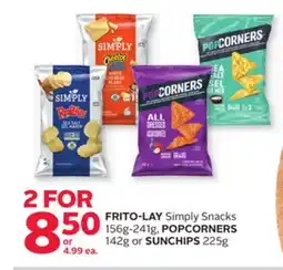 Rexall FRITO-LAY Simply Snacks 156g-241g, POPCORNERS 142g or SUNCHIPS 225g offer
