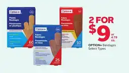 Rexall OPTION+ Bandages offer