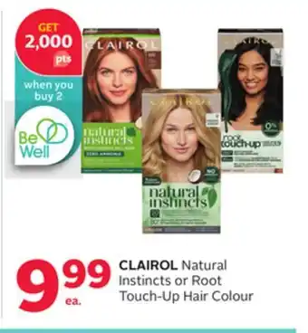 Rexall CLAIROL Natural Instincts or Root Touch-Up Hair Colour offer